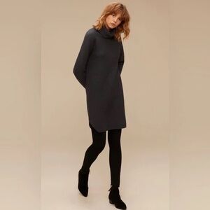 Wilfred Free Bianca Turtleneck Sweater Dress Wool